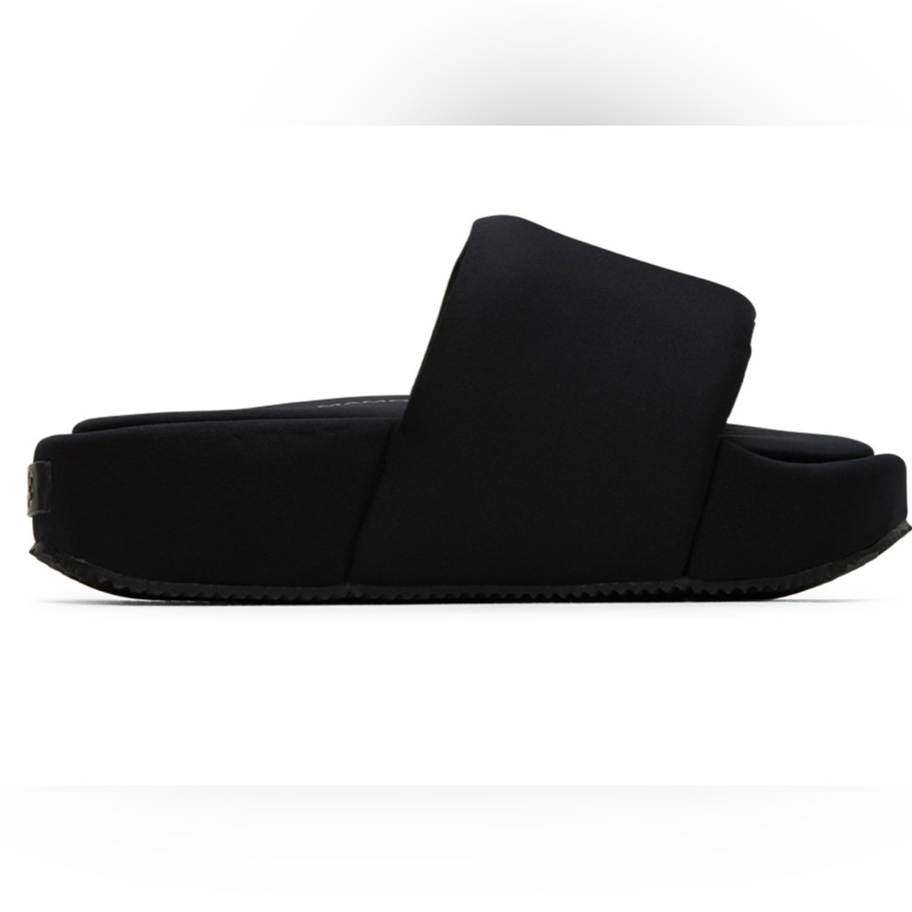Y-3 Black Twill Slides